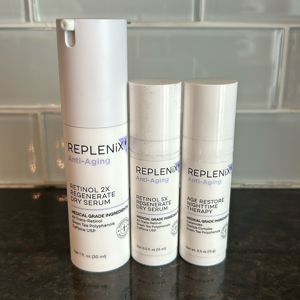 REPLENIX Anti-Aging Serum + Age Restore night time Therapy NEW 🆓 SHIPPING 📦